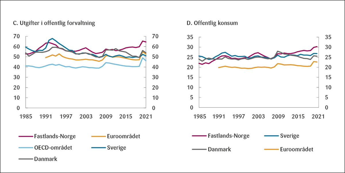 Figur 6: Ressursbruk i offentlig sektor.<br> 